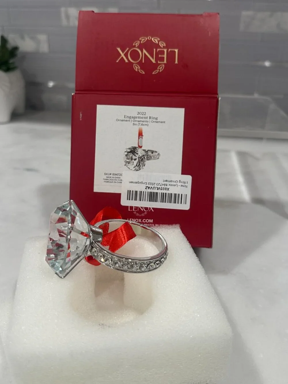 Lenox 2022 Engagement Ring Ornament 💍